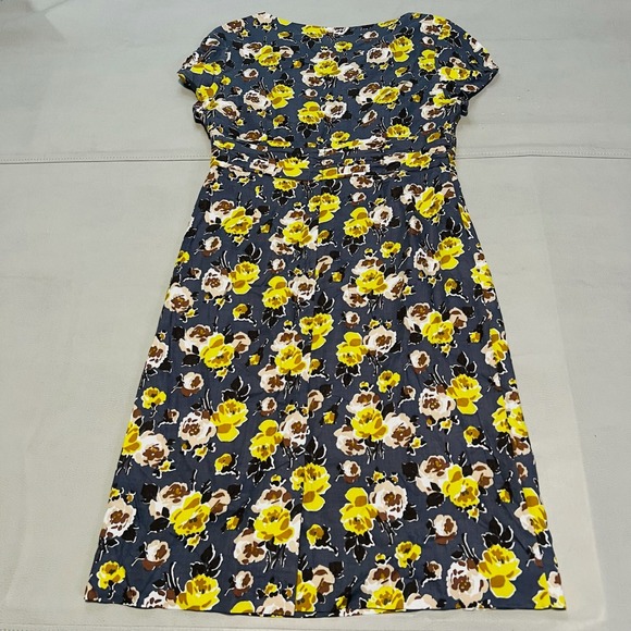 Boden Floral Viscose Short Sleeve Midi Dress Cottage Prairie BOHO Women-12-3094 - Picture 8 of 10